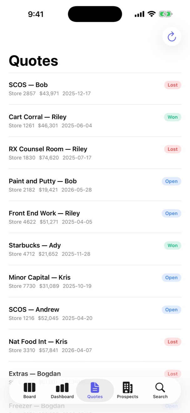 Blueprint iOS — quotes